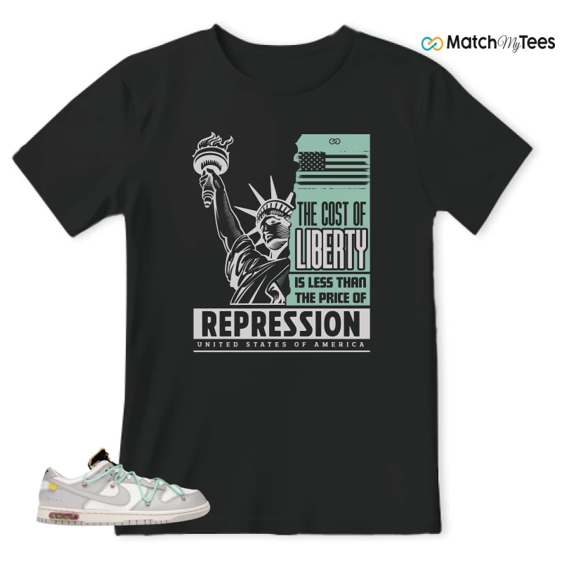 NIKE DUNK LOW OFF-WHITE LOT 4 SNEAKER Matching Tees t-shirt