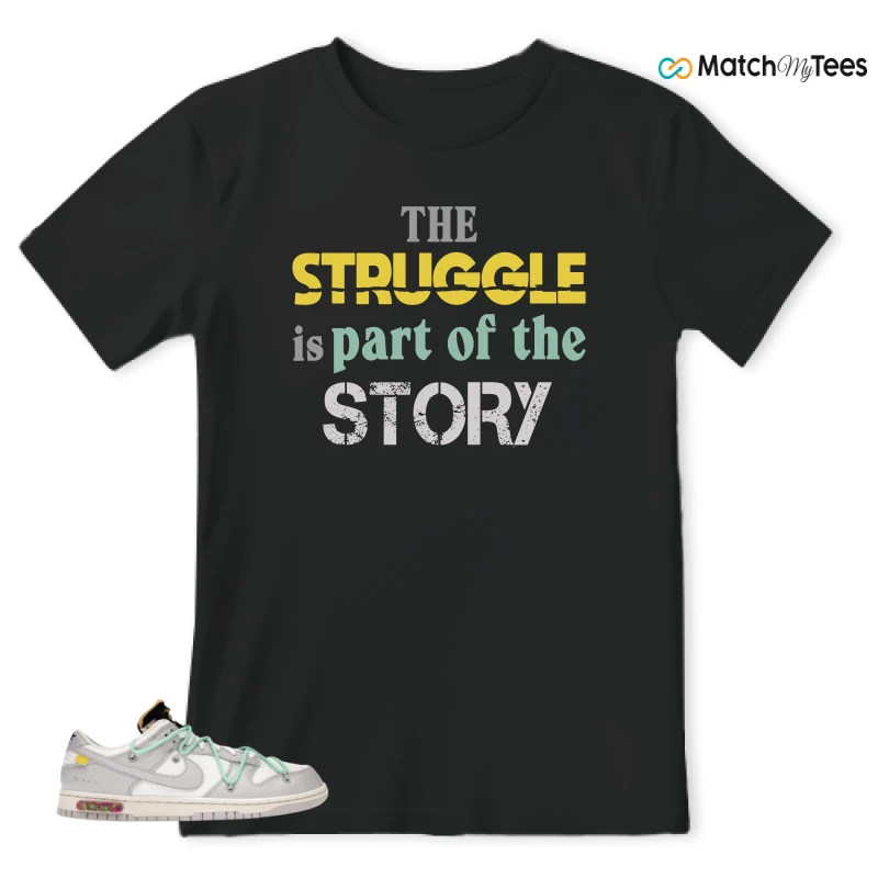 NIKE DUNK LOW OFF-WHITE LOT 4 SNEAKER Matching Tees t-shirt
