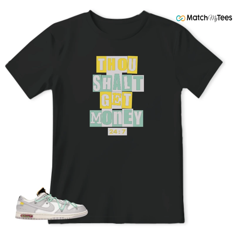NIKE DUNK LOW OFF-WHITE LOT 4 SNEAKER Matching Tees t-shirt
