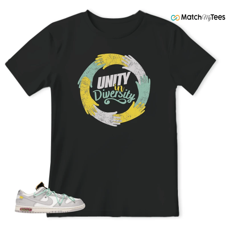 NIKE DUNK LOW OFF-WHITE LOT 4 SNEAKER Matching Tees t-shirt