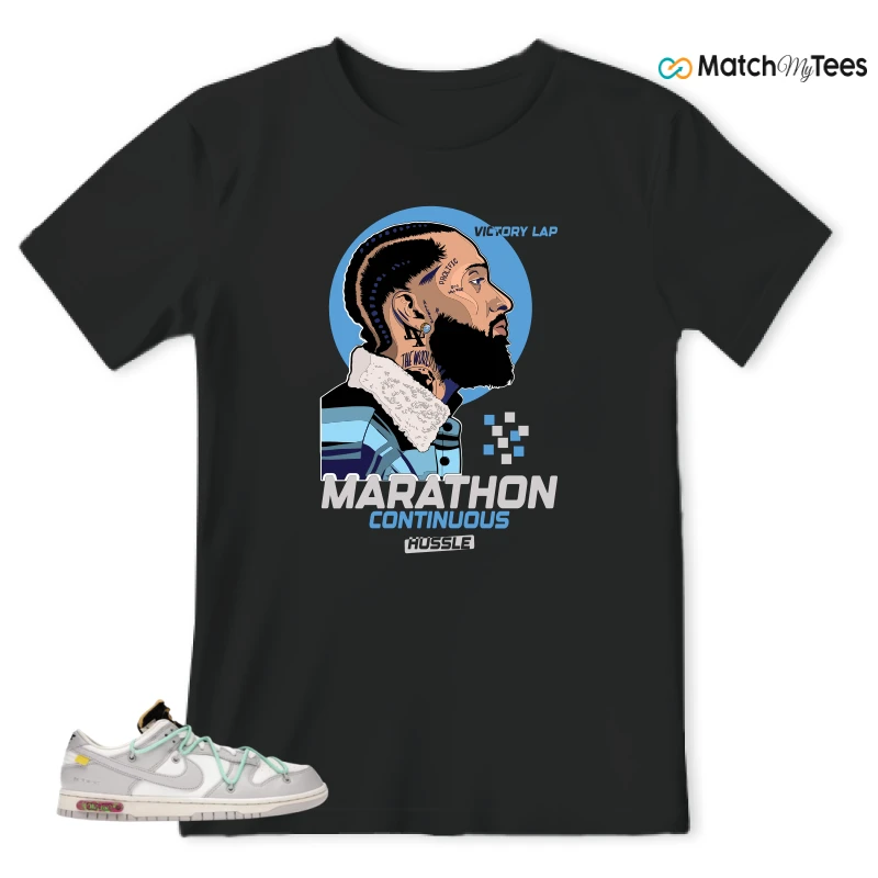 NIKE DUNK LOW OFF-WHITE LOT 4 SNEAKER Matching Tees t-shirt