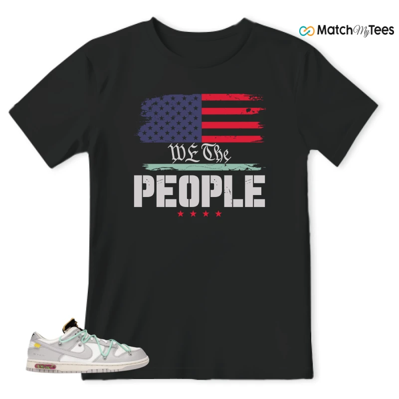 NIKE DUNK LOW OFF-WHITE LOT 4 SNEAKER Matching Tees t-shirt