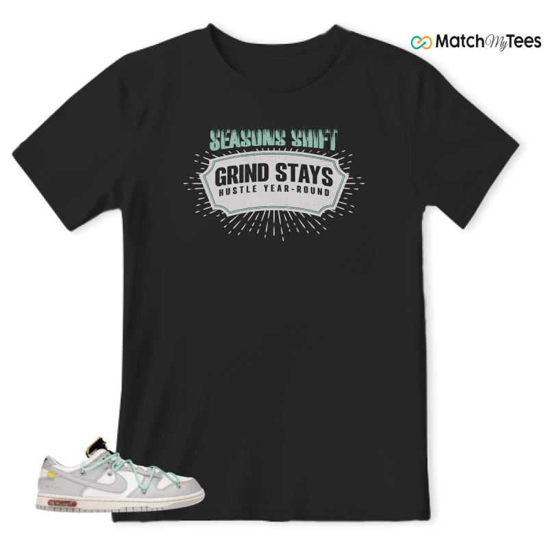 NIKE DUNK LOW OFF-WHITE LOT 4 SNEAKER Matching Tees t-shirt