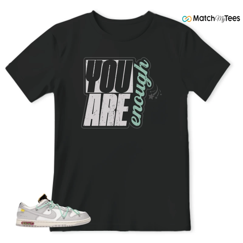 NIKE DUNK LOW OFF-WHITE LOT 4 SNEAKER Matching Tees t-shirt