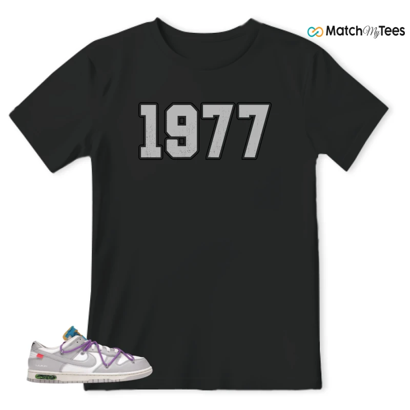 NIKE DUNK LOW OFF-WHITE LOT 47 SNEAKER Matching Tees t-shirt