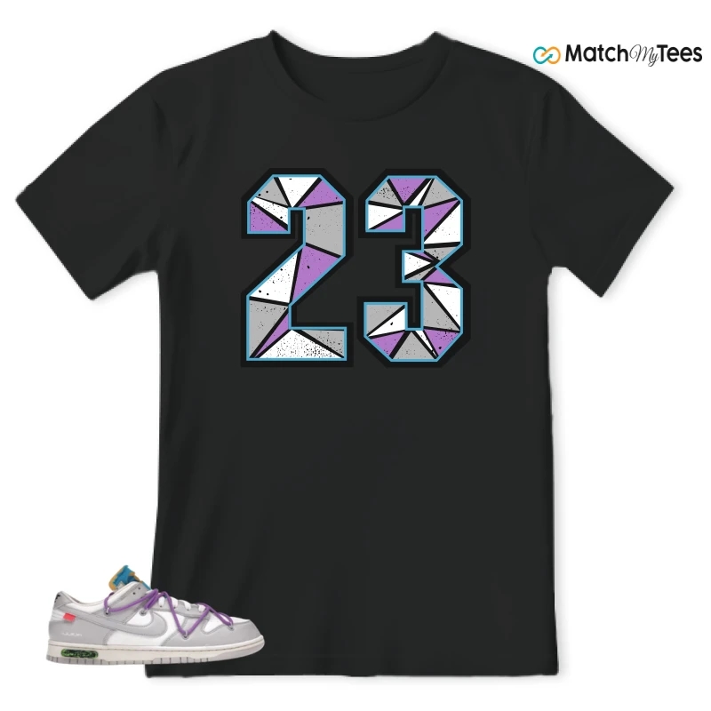 NIKE DUNK LOW OFF-WHITE LOT 47 SNEAKER Matching Tees t-shirt