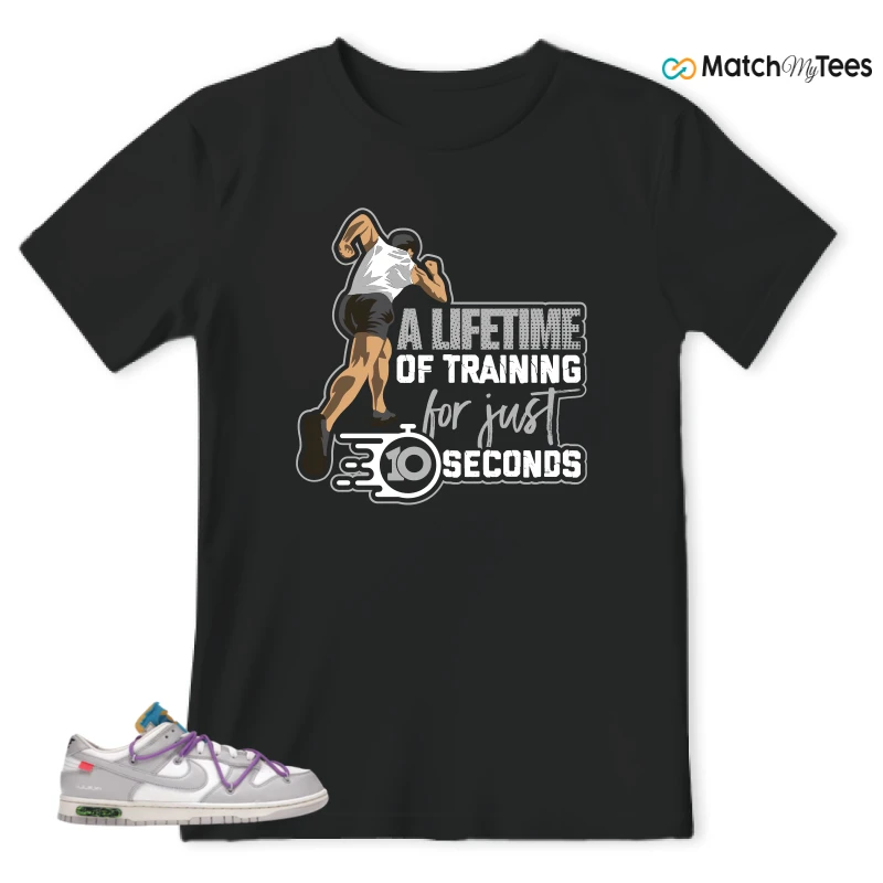 NIKE DUNK LOW OFF-WHITE LOT 47 SNEAKER Matching Tees t-shirt