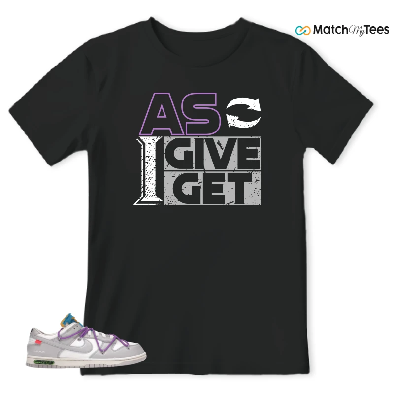 NIKE DUNK LOW OFF-WHITE LOT 47 SNEAKER Matching Tees t-shirt