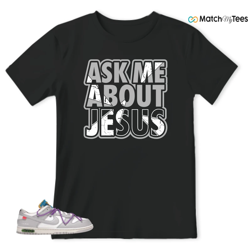 NIKE DUNK LOW OFF-WHITE LOT 47 SNEAKER Matching Tees t-shirt