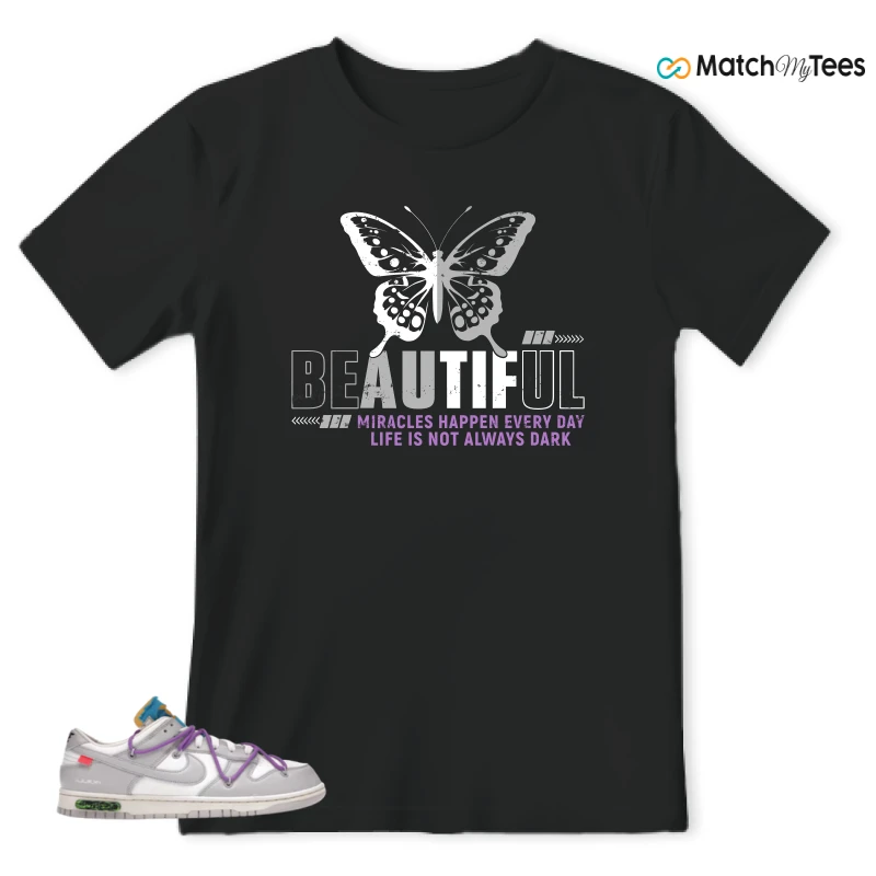 NIKE DUNK LOW OFF-WHITE LOT 47 SNEAKER Matching Tees t-shirt