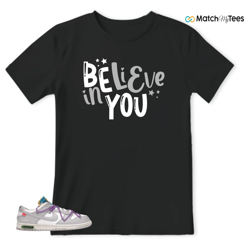 NIKE DUNK LOW OFF-WHITE LOT 47 SNEAKER Matching Tees t-shirt
