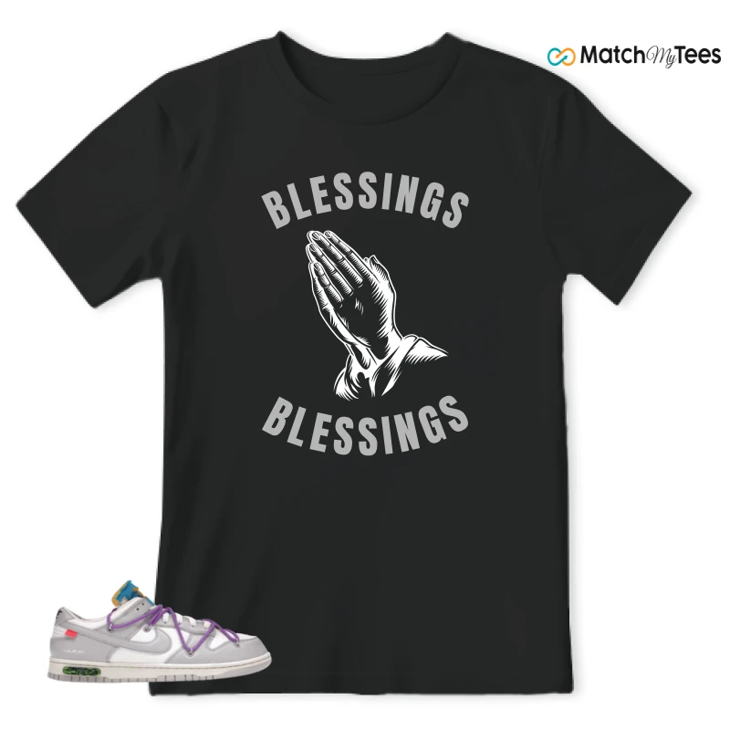 NIKE DUNK LOW OFF-WHITE LOT 47 SNEAKER Matching Tees t-shirt