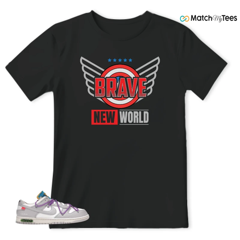 NIKE DUNK LOW OFF-WHITE LOT 47 SNEAKER Matching Tees t-shirt
