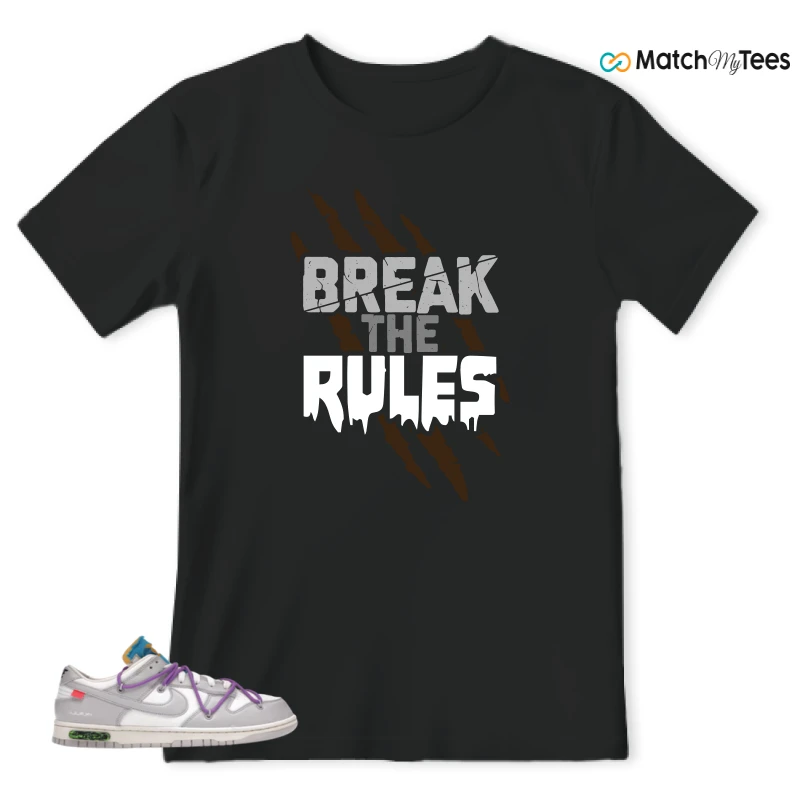 NIKE DUNK LOW OFF-WHITE LOT 47 SNEAKER Matching Tees t-shirt