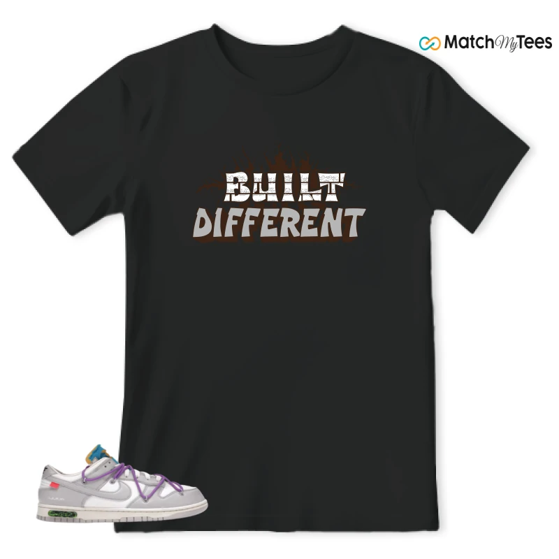 NIKE DUNK LOW OFF-WHITE LOT 47 SNEAKER Matching Tees t-shirt