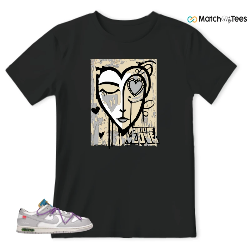 NIKE DUNK LOW OFF-WHITE LOT 47 SNEAKER Matching Tees t-shirt