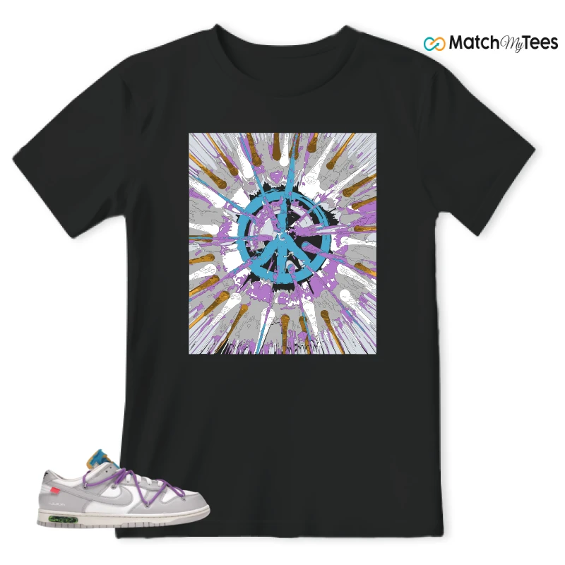 NIKE DUNK LOW OFF-WHITE LOT 47 SNEAKER Matching Tees t-shirt