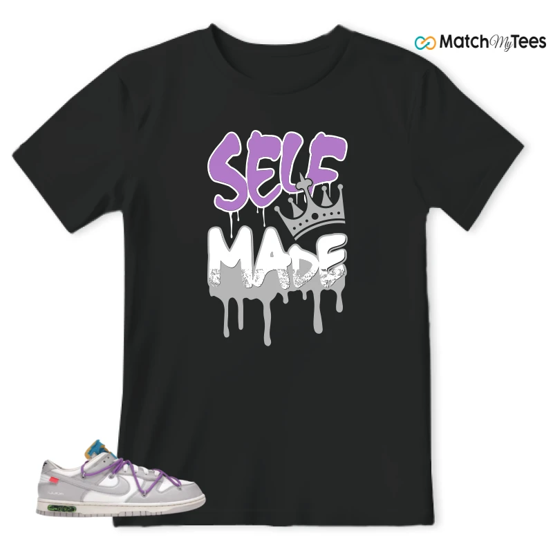 NIKE DUNK LOW OFF-WHITE LOT 47 SNEAKER Matching Tees t-shirt