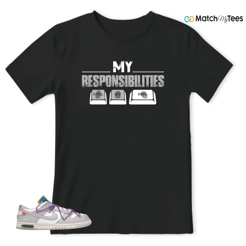 NIKE DUNK LOW OFF-WHITE LOT 47 SNEAKER Matching Tees t-shirt