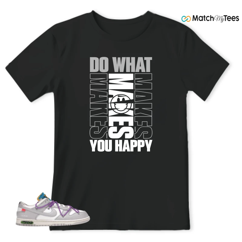NIKE DUNK LOW OFF-WHITE LOT 47 SNEAKER Matching Tees t-shirt