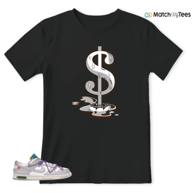 NIKE DUNK LOW OFF-WHITE LOT 47 SNEAKER Matching Tees t-shirt