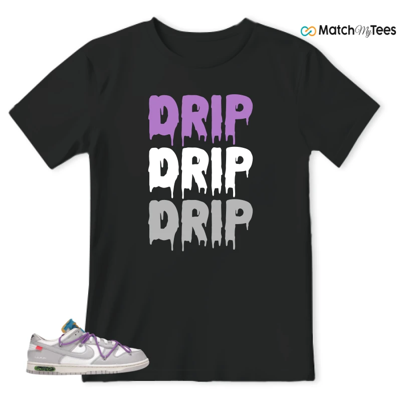 NIKE DUNK LOW OFF-WHITE LOT 47 SNEAKER Matching Tees t-shirt