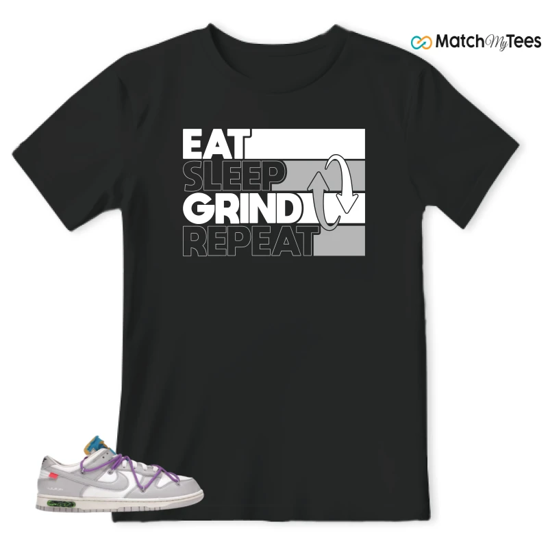 NIKE DUNK LOW OFF-WHITE LOT 47 SNEAKER Matching Tees t-shirt