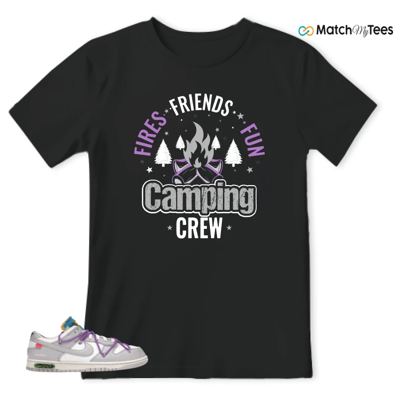 NIKE DUNK LOW OFF-WHITE LOT 47 SNEAKER Matching Tees t-shirt