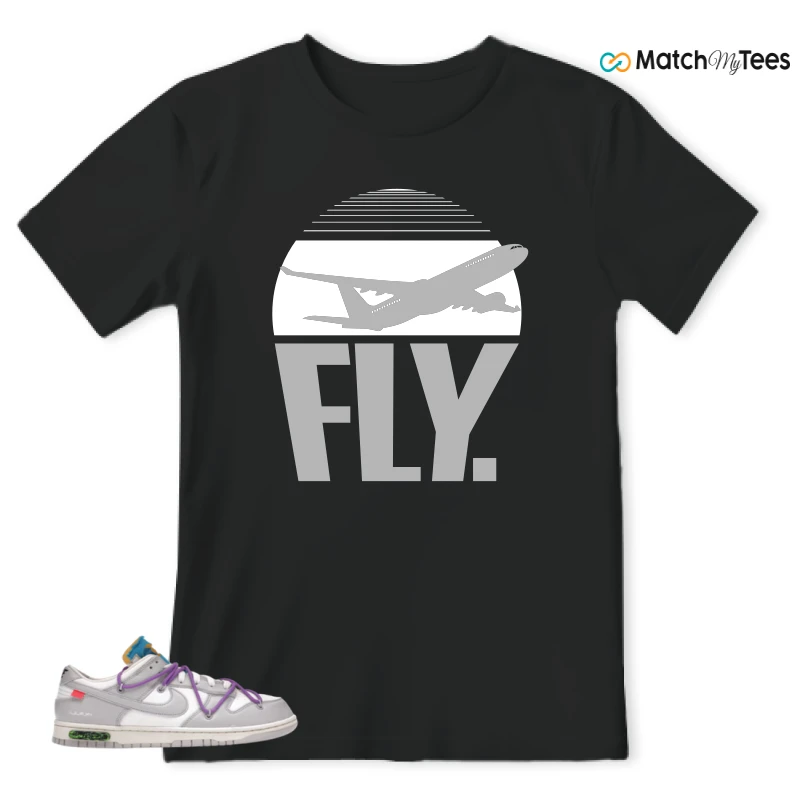 NIKE DUNK LOW OFF-WHITE LOT 47 SNEAKER Matching Tees t-shirt