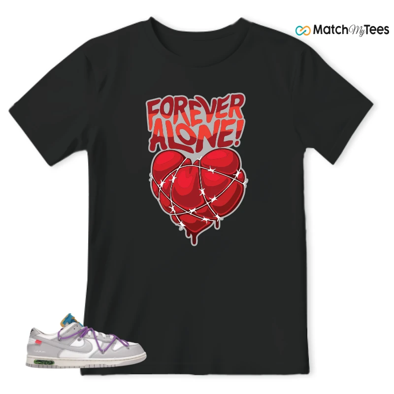 NIKE DUNK LOW OFF-WHITE LOT 47 SNEAKER Matching Tees t-shirt