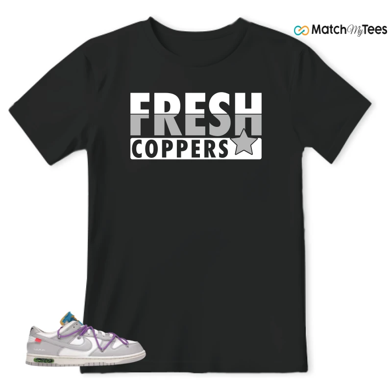 NIKE DUNK LOW OFF-WHITE LOT 47 SNEAKER Matching Tees t-shirt