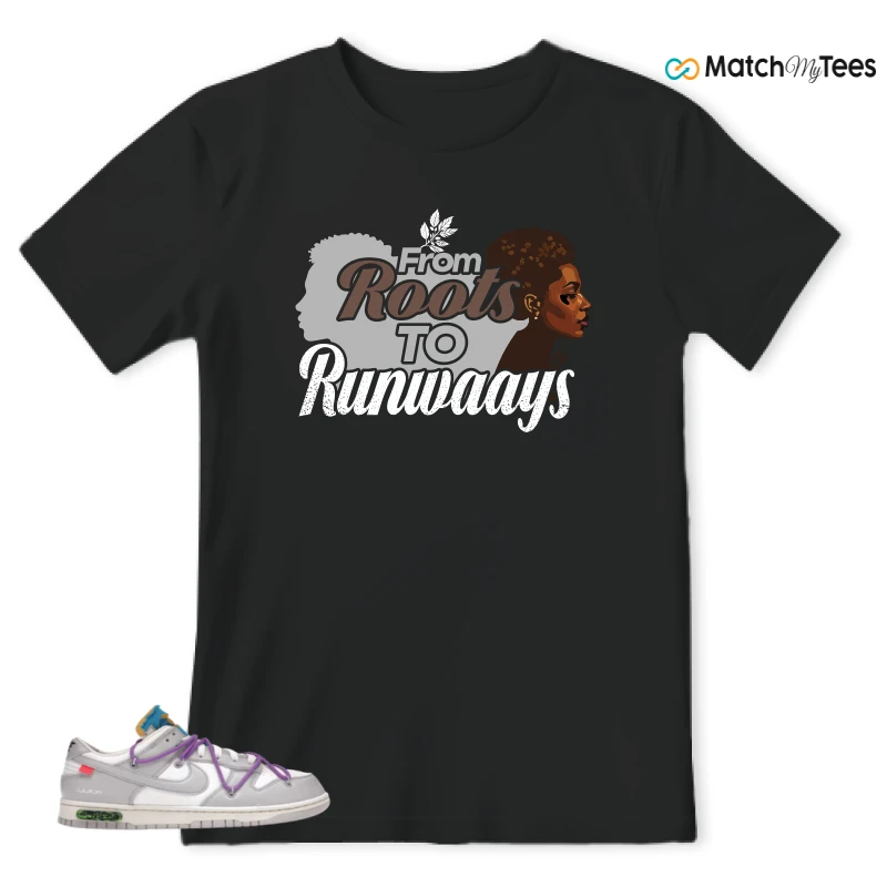 NIKE DUNK LOW OFF-WHITE LOT 47 SNEAKER Matching Tees t-shirt