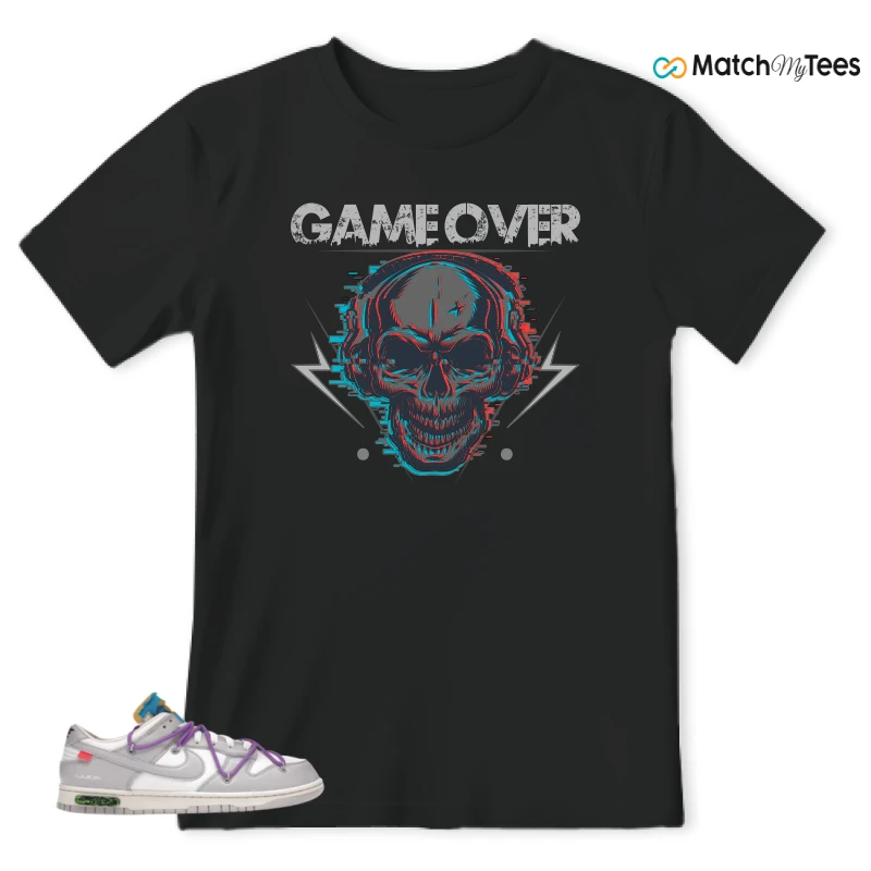 NIKE DUNK LOW OFF-WHITE LOT 47 SNEAKER Matching Tees t-shirt