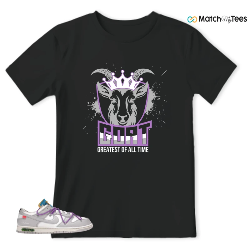 NIKE DUNK LOW OFF-WHITE LOT 47 SNEAKER Matching Tees t-shirt