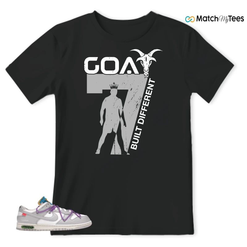 NIKE DUNK LOW OFF-WHITE LOT 47 SNEAKER Matching Tees t-shirt