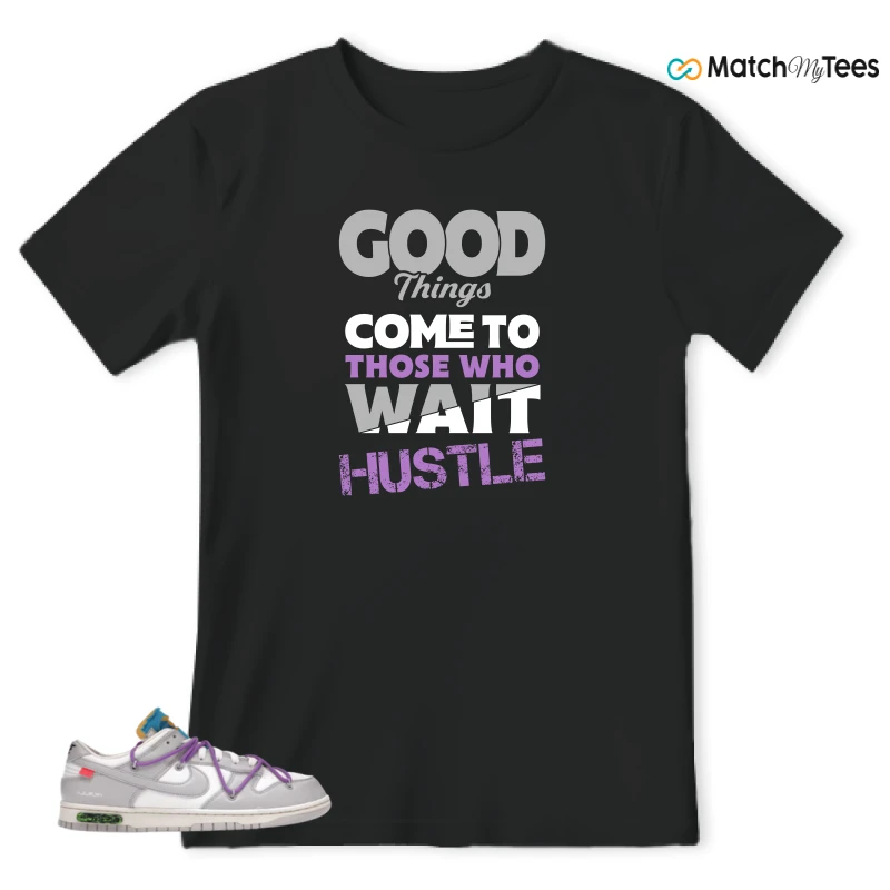 NIKE DUNK LOW OFF-WHITE LOT 47 SNEAKER Matching Tees t-shirt