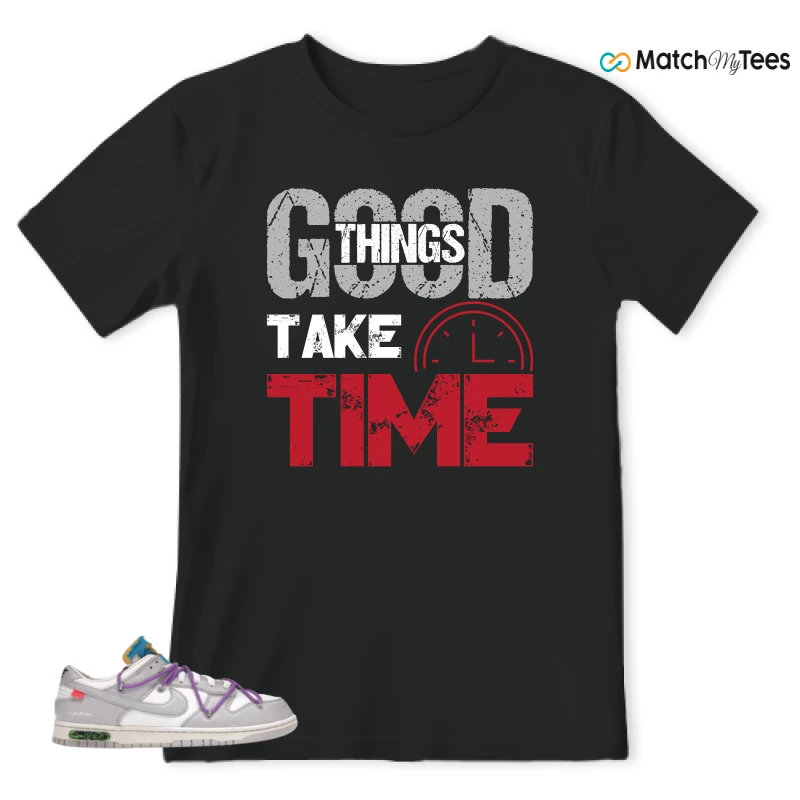NIKE DUNK LOW OFF-WHITE LOT 47 SNEAKER Matching Tees t-shirt