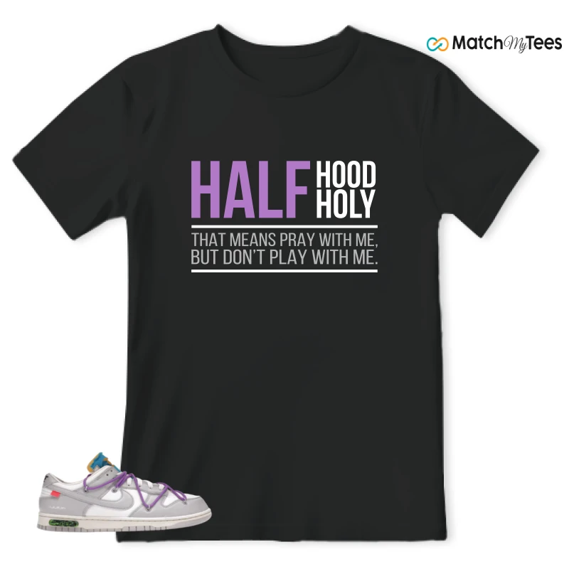 NIKE DUNK LOW OFF-WHITE LOT 47 SNEAKER Matching Tees t-shirt