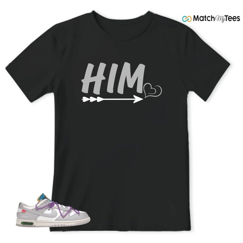 NIKE DUNK LOW OFF-WHITE LOT 47 SNEAKER Matching Tees t-shirt