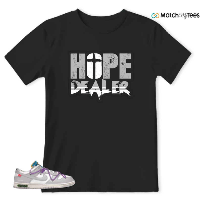 NIKE DUNK LOW OFF-WHITE LOT 47 SNEAKER Matching Tees t-shirt