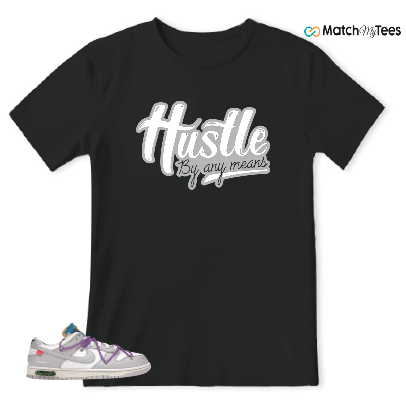 NIKE DUNK LOW OFF-WHITE LOT 47 SNEAKER Matching Tees t-shirt