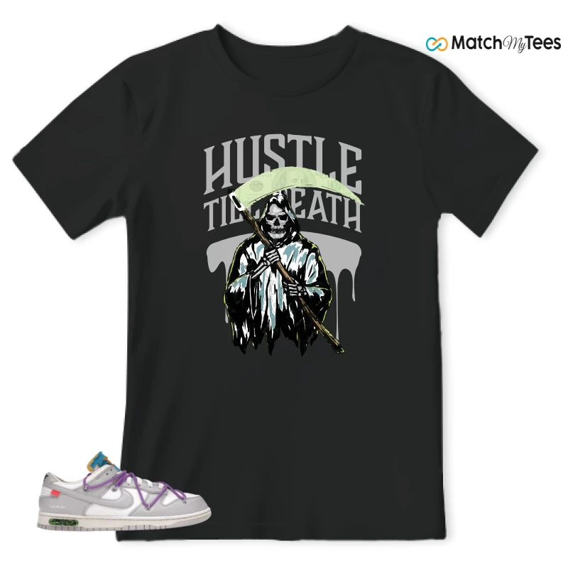 NIKE DUNK LOW OFF-WHITE LOT 47 SNEAKER Matching Tees t-shirt