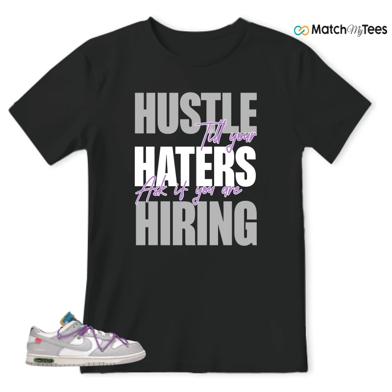 NIKE DUNK LOW OFF-WHITE LOT 47 SNEAKER Matching Tees t-shirt