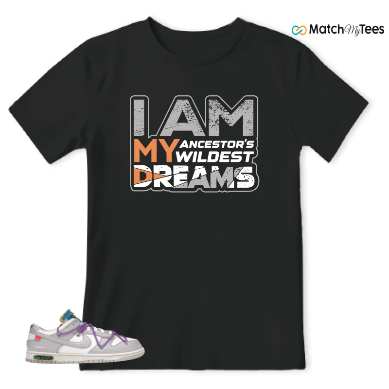 NIKE DUNK LOW OFF-WHITE LOT 47 SNEAKER Matching Tees t-shirt