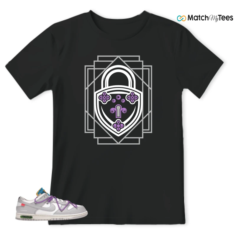 NIKE DUNK LOW OFF-WHITE LOT 47 SNEAKER Matching Tees t-shirt