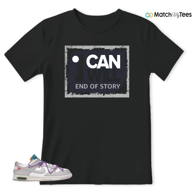 NIKE DUNK LOW OFF-WHITE LOT 47 SNEAKER Matching Tees t-shirt