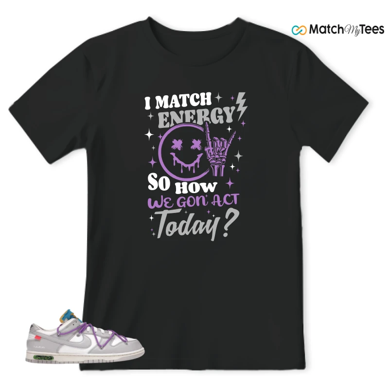 NIKE DUNK LOW OFF-WHITE LOT 47 SNEAKER Matching Tees t-shirt