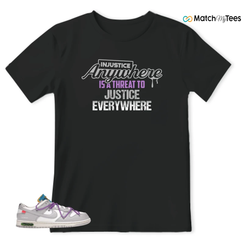 NIKE DUNK LOW OFF-WHITE LOT 47 SNEAKER Matching Tees t-shirt