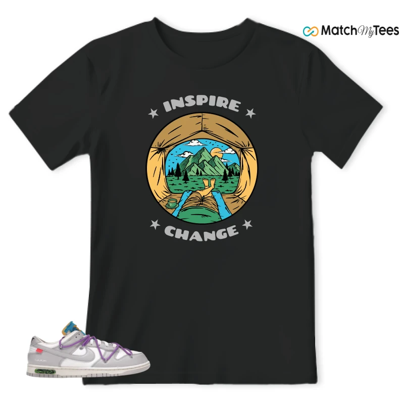 NIKE DUNK LOW OFF-WHITE LOT 47 SNEAKER Matching Tees t-shirt
