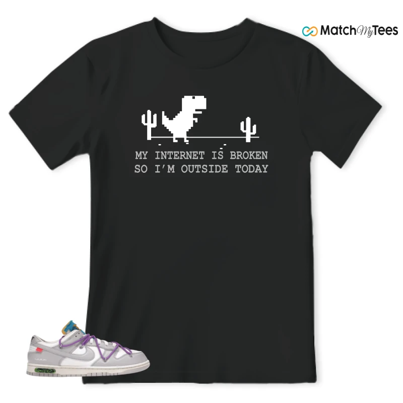 NIKE DUNK LOW OFF-WHITE LOT 47 SNEAKER Matching Tees t-shirt